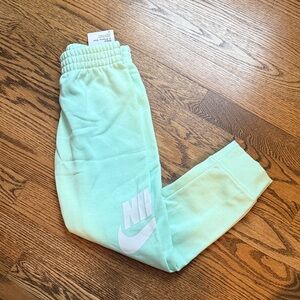 NWT Nike Kids Mint Green Sweatpants